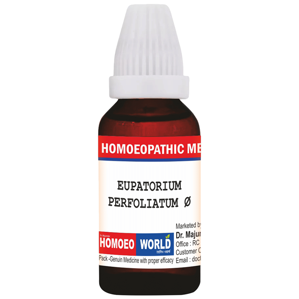 Dr. Majumder Homeo World Eupatorium Perfoliatum Mother Tincture (30ml Each) Q box of 1 Bottle
