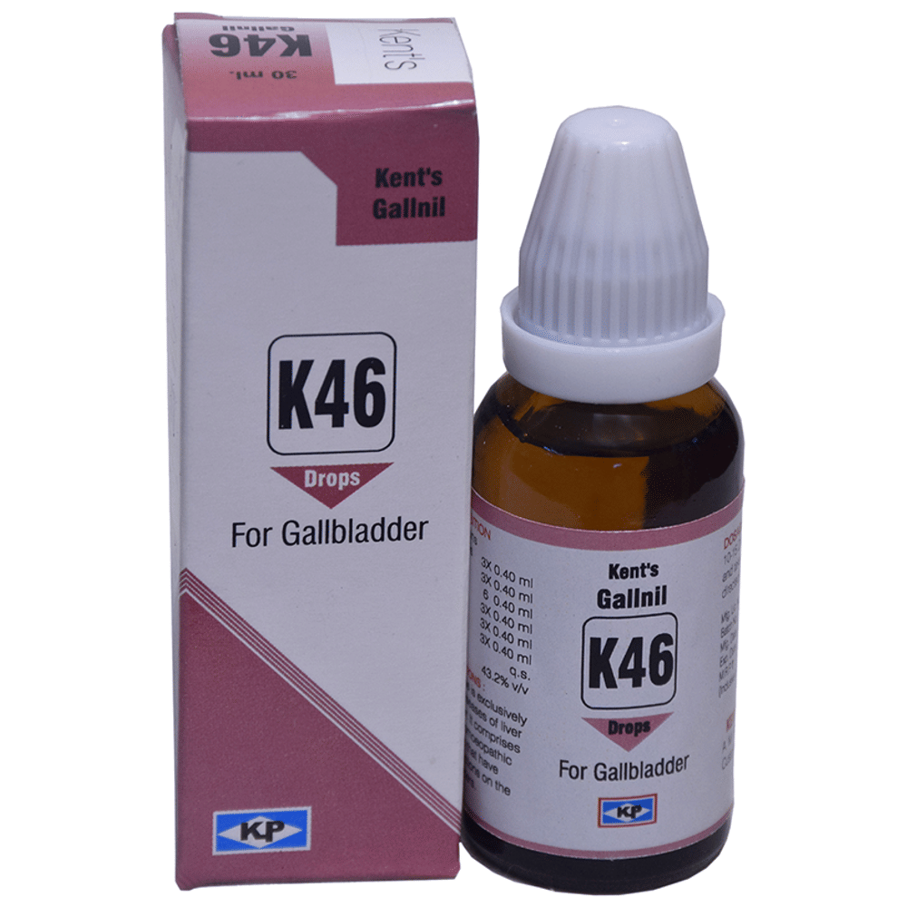 Kent's K46 Gallbladder Oral Drops bottle of 30 ml Oral Drops