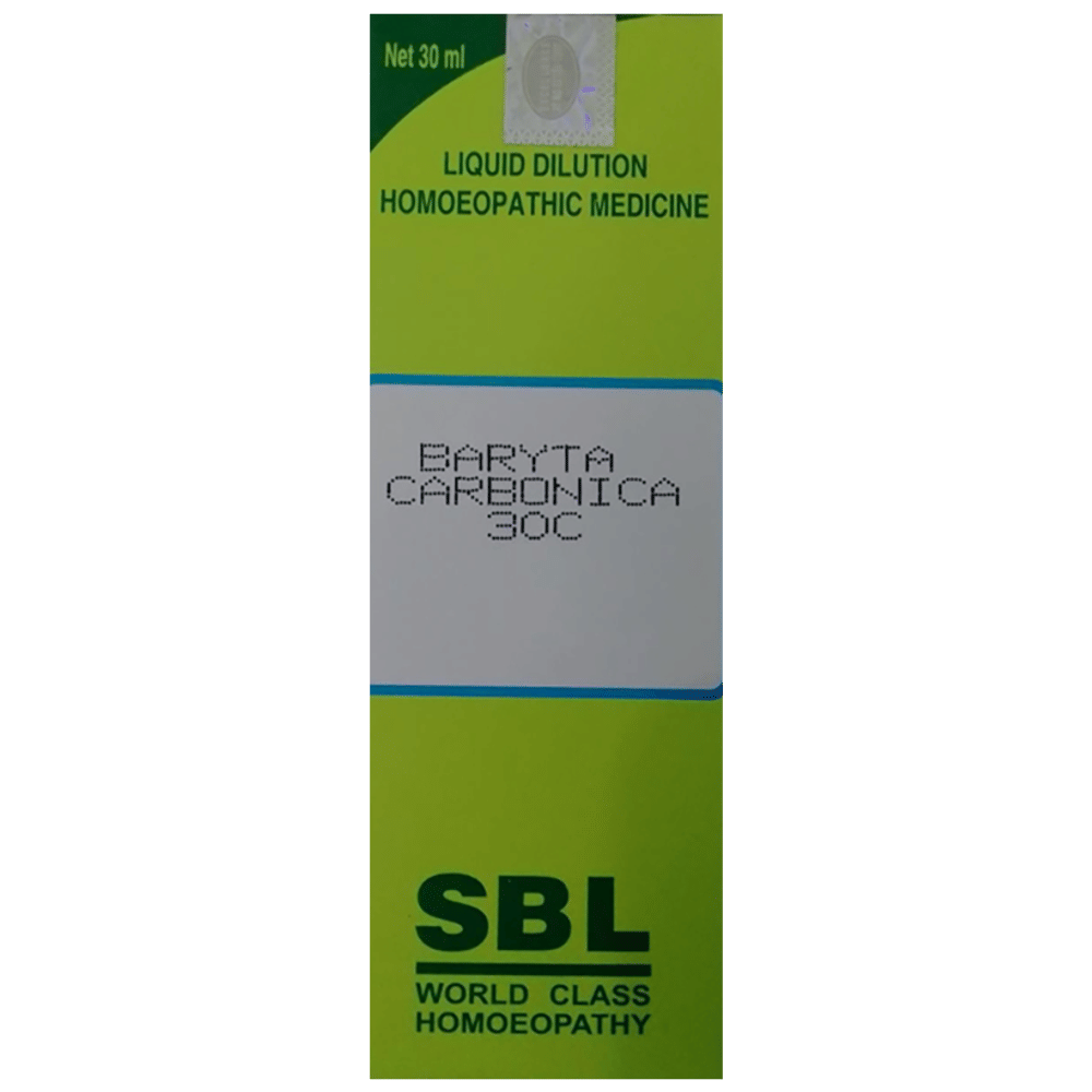 SBL Baryta Carbonica Dilution 30C bottle of 30 ml Dilution