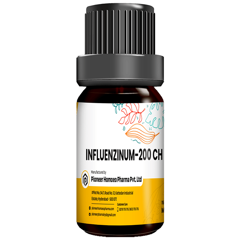 Pioneer Pharma Influenzinum Globules Pellets Multidose Pills 200 CH bottle of 150 tablets