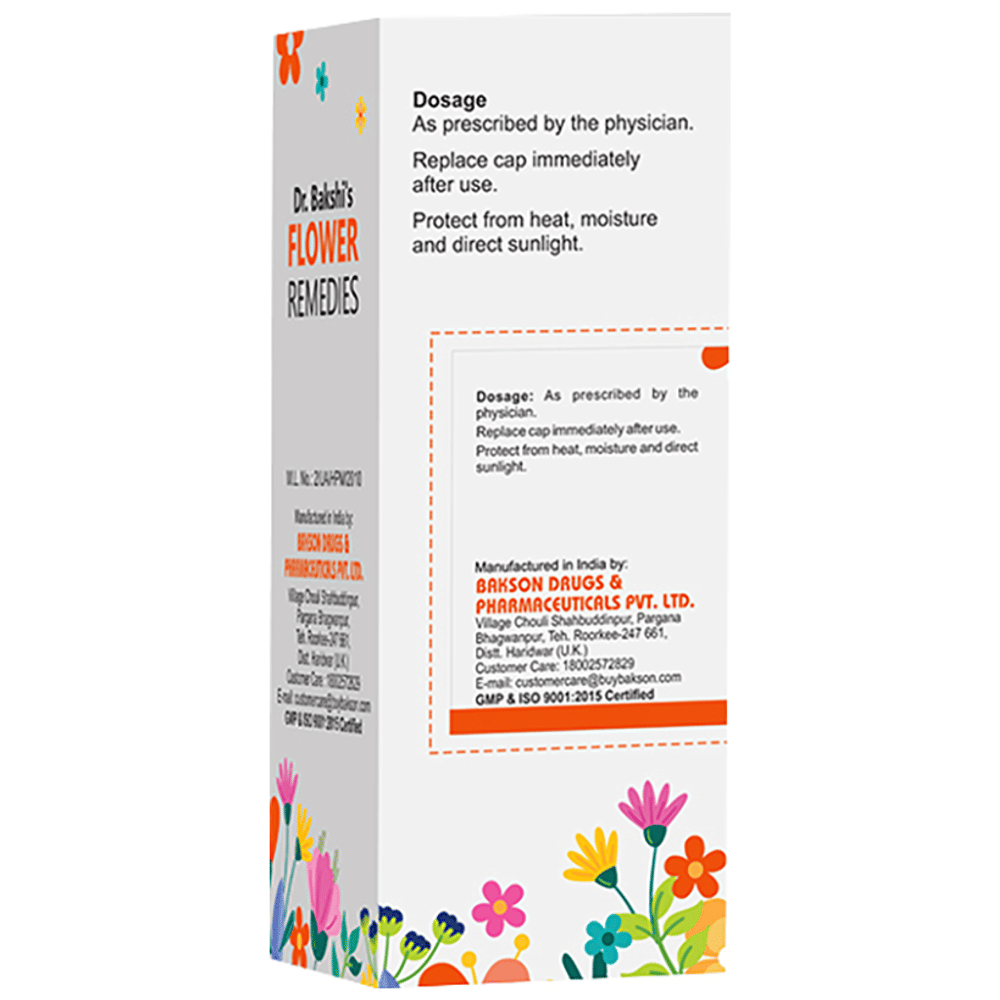 Bakson's Dr. Bakshi's Bach Flower Mimulus 30 CH bottle of 100 ml Drop