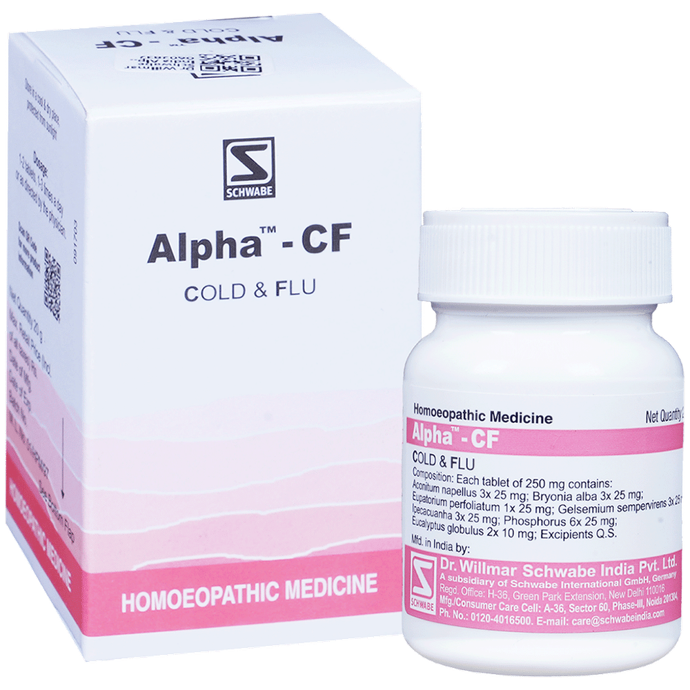 Dr Willmar Schwabe India Alpha - CF Tablet box of 20 gm Tablet