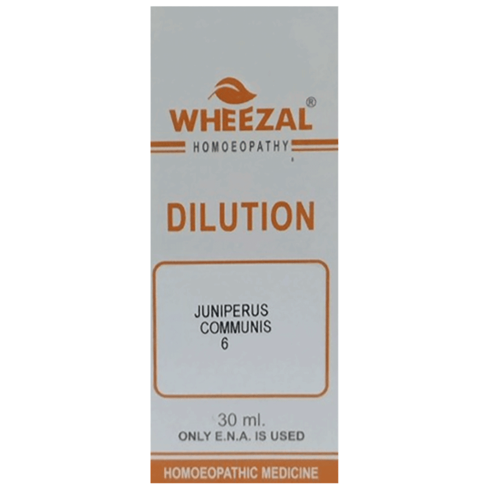 Wheezal Juniperus Communis Dilution 6 bottle of 30 ml Dilution