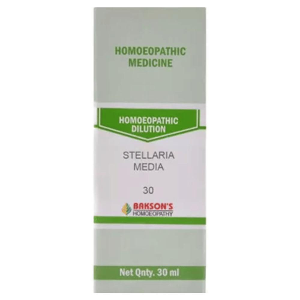 Bakson's Homeopathy Stellaria Media Dilution 30 bottle of 30 ml Dilution