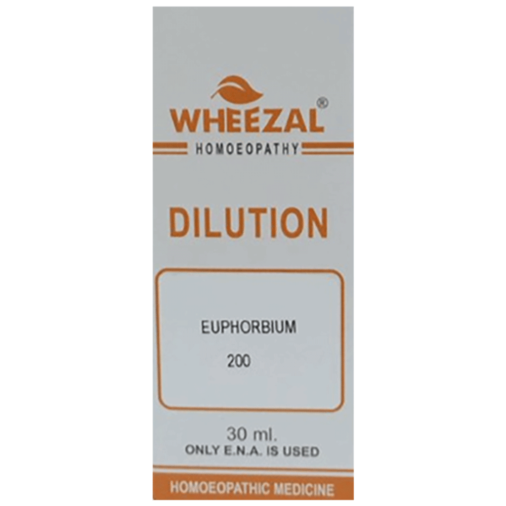 Wheezal Euphorbium Dilution 200 bottle of 30 ml Dilution