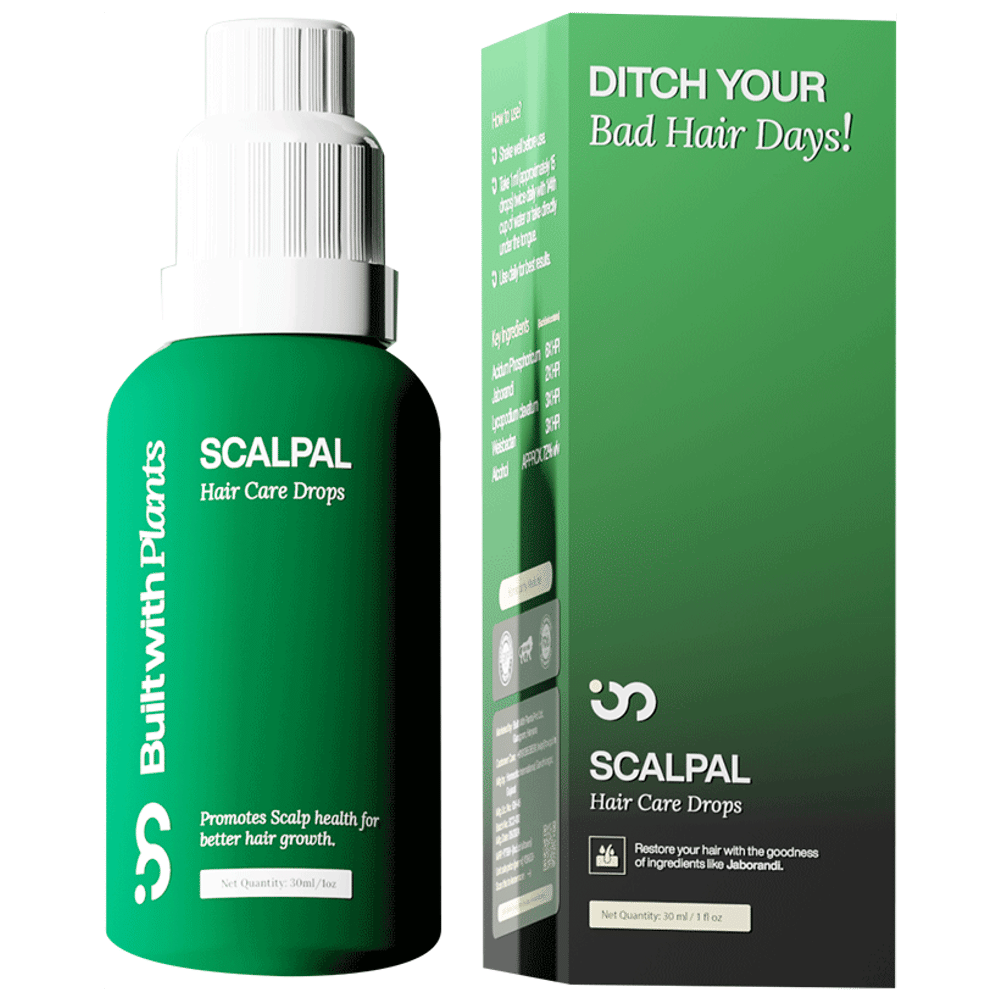 Built With Plants Scalpal Hair Care Drops bottle of 30 ml Oral Drops