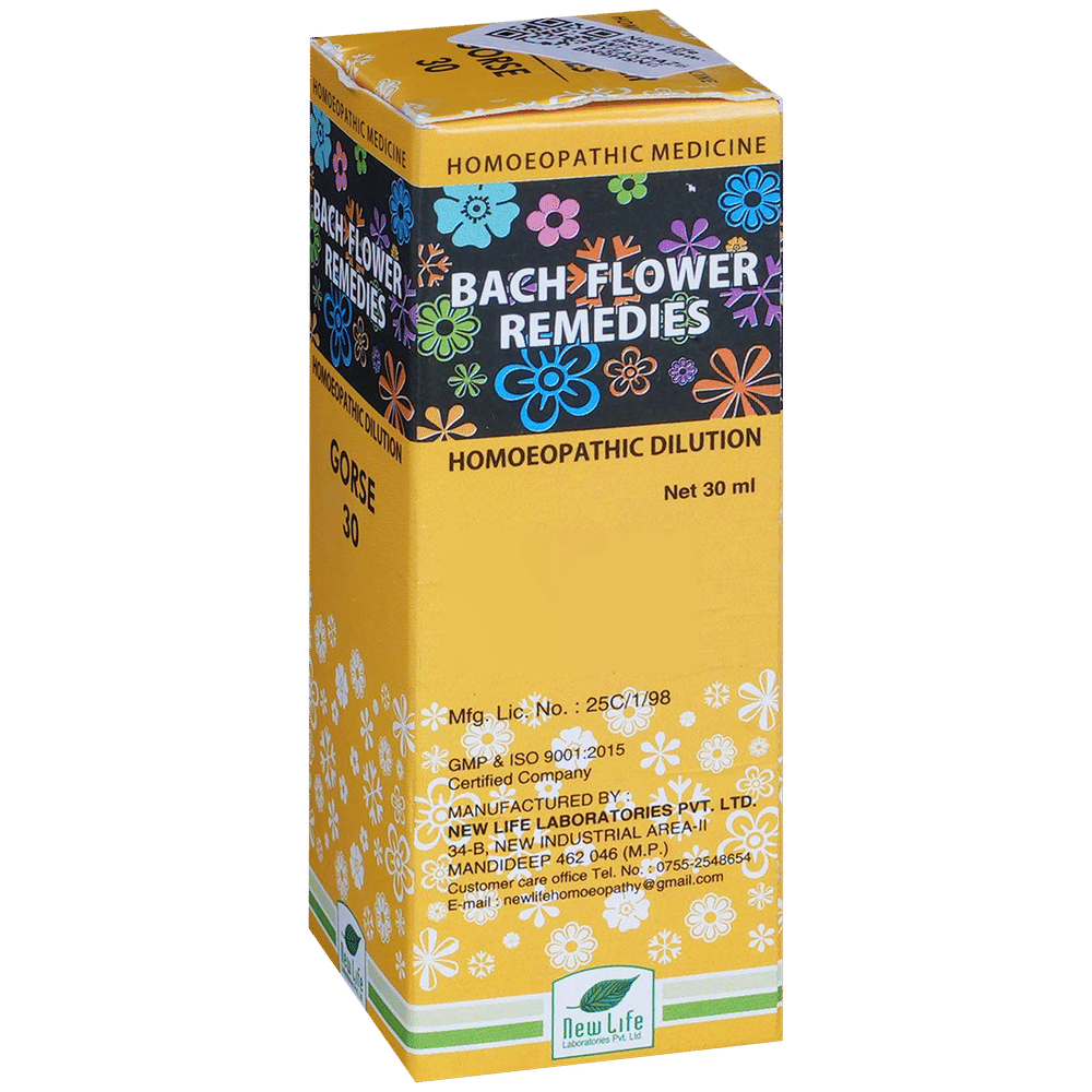 New Life Bach Flower Gorse 30 bottle of 30 ml Dilution