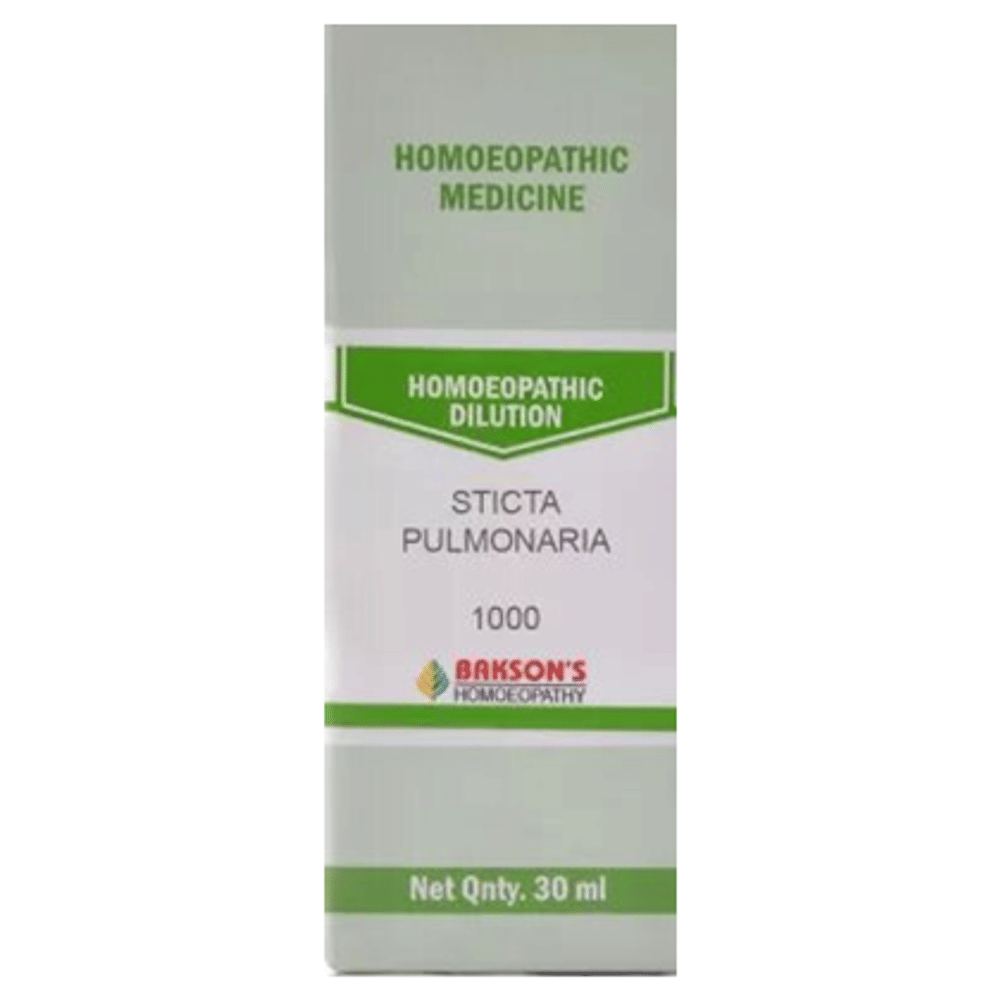 Bakson's Homeopathy Sticta Pulmonaria Dilution 1000 CH bottle of 30 ml Dilution