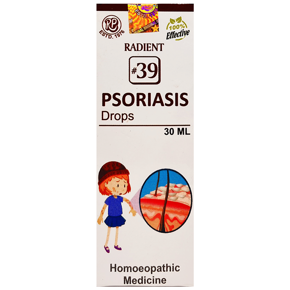Radient #39 Psoriasis Drops bottle of 30 ml Oral Drops