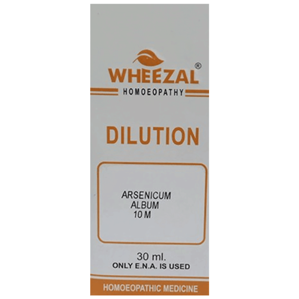 Wheezal Arsenicum Album Dilution 10M bottle of 30 ml Dilution