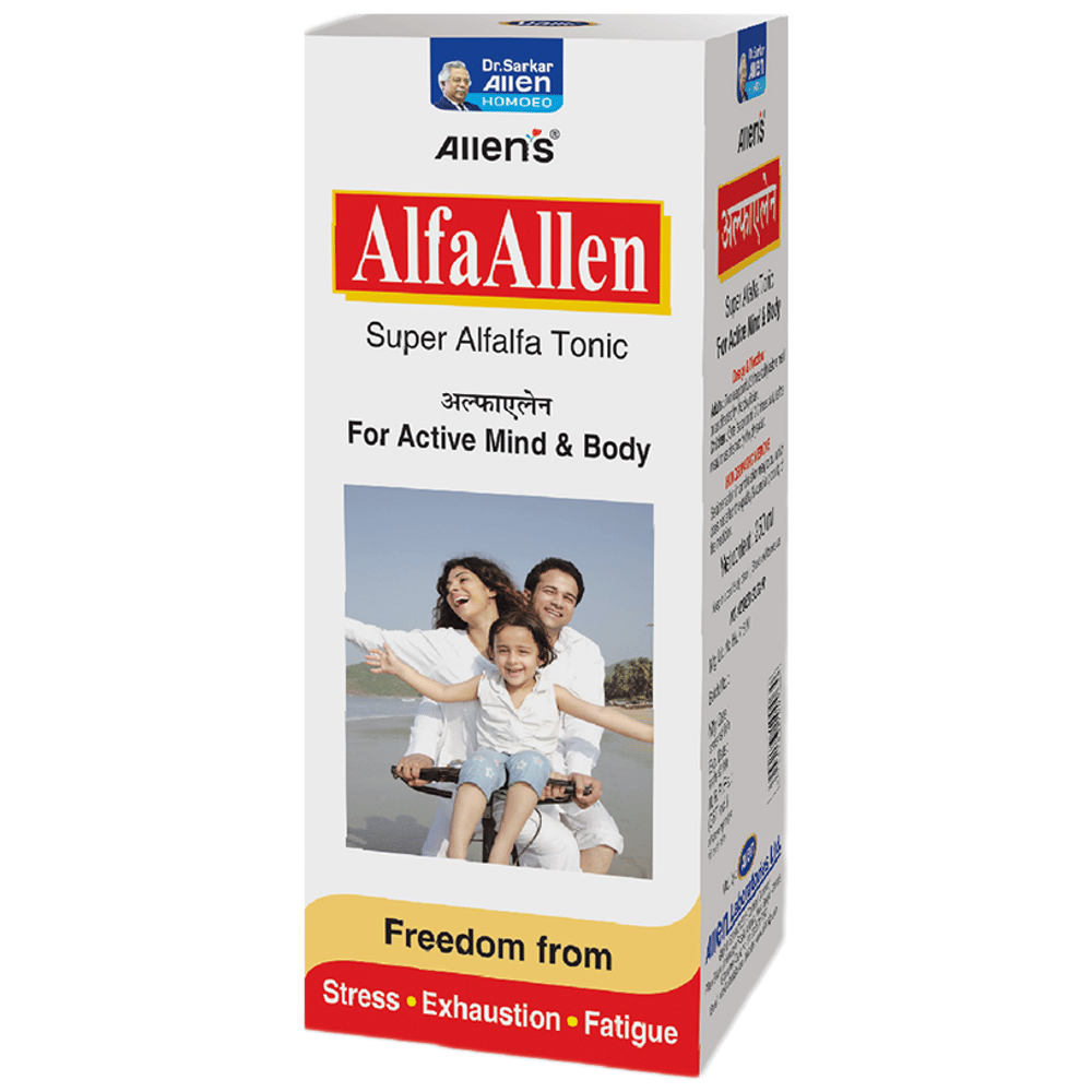Allen Laboratories Alfa Allen Tonic No Added Sugar bottle of 450 ml Tonic