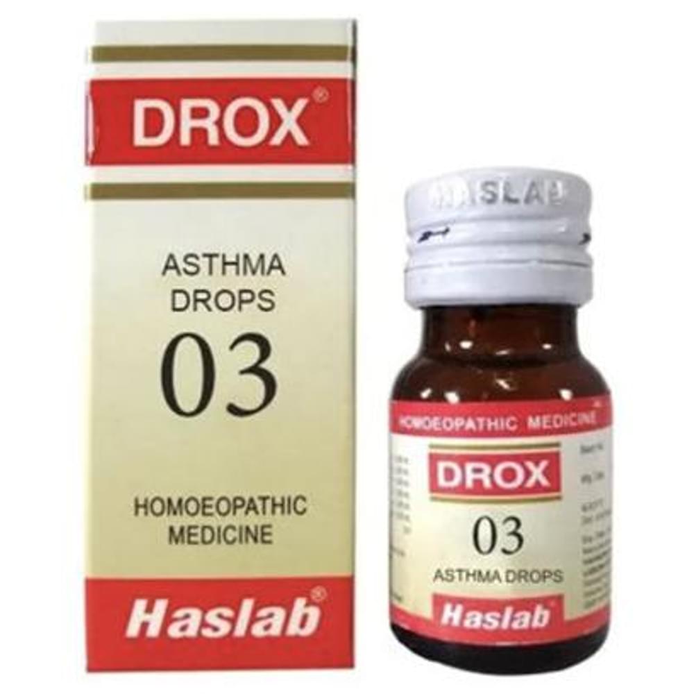 Haslab Drox 03 Asthma Drop bottle of 30 ml Drop Haslab Drox 03 Asthma Drop bottle of 30 ml Drop