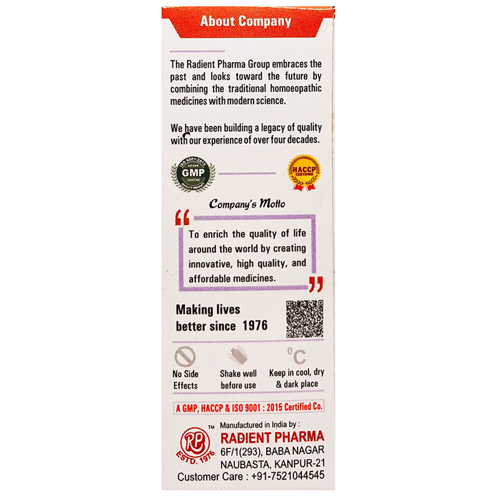 Radient #5 Back Pain Drops bottle of 30 ml Oral Drops