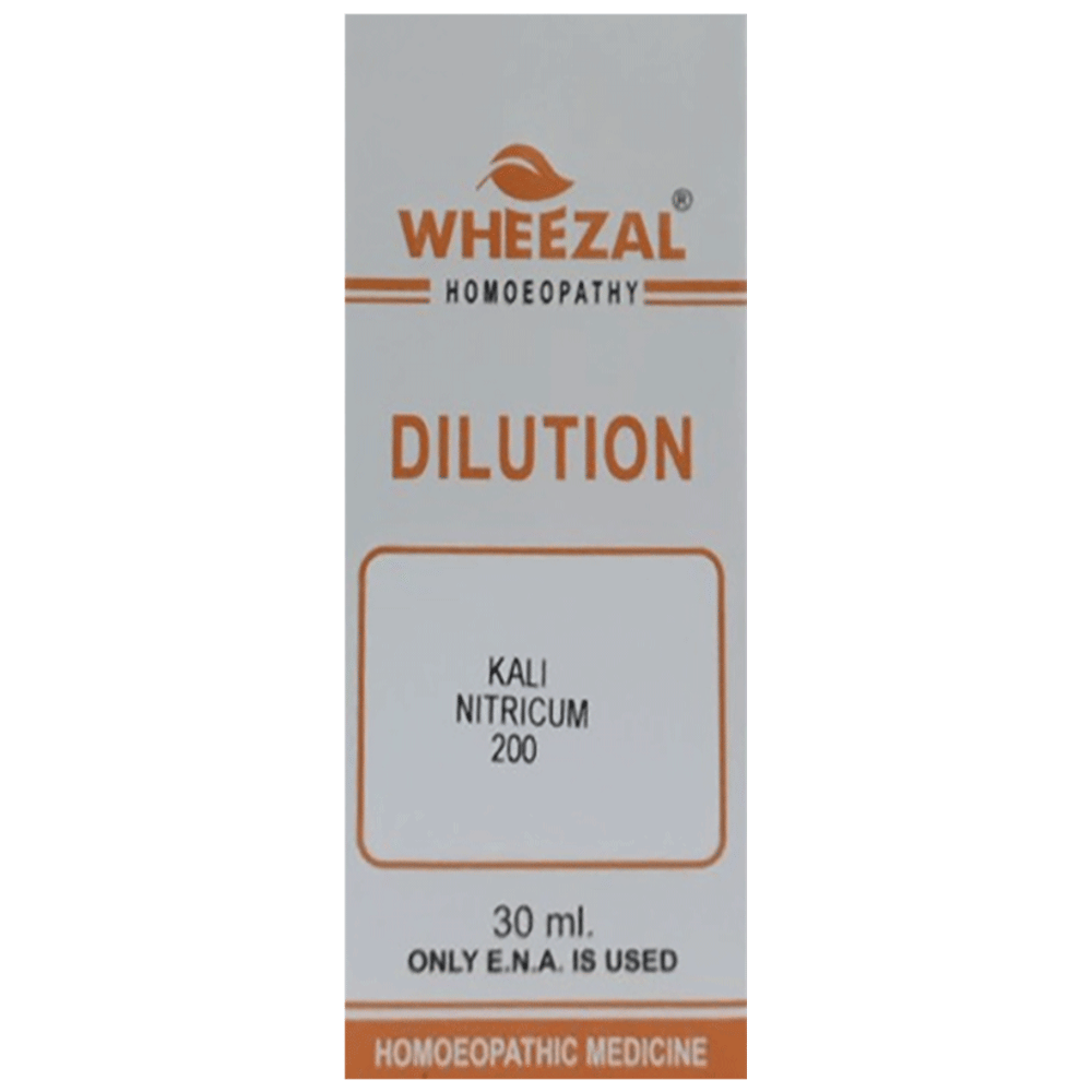 Wheezal Kali Nitricum Dilution 200 bottle of 30 ml Dilution