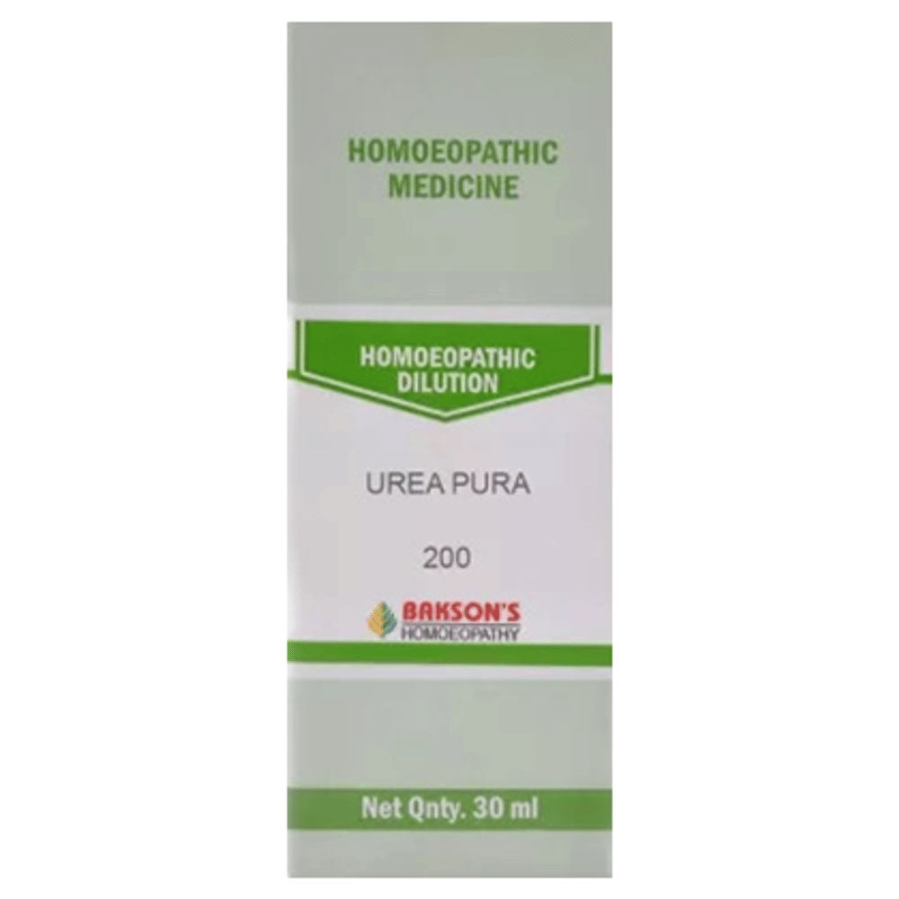 Bakson's Homeopathy Urea Pura Dilution 200 bottle of 30 ml Dilution