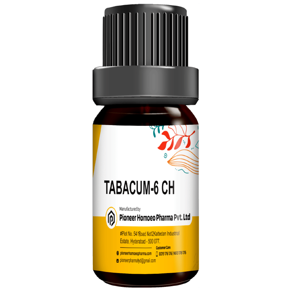 Pioneer Pharma Tabacum Globules Pellets Multidose Pills 6 CH bottle of 150 tablets