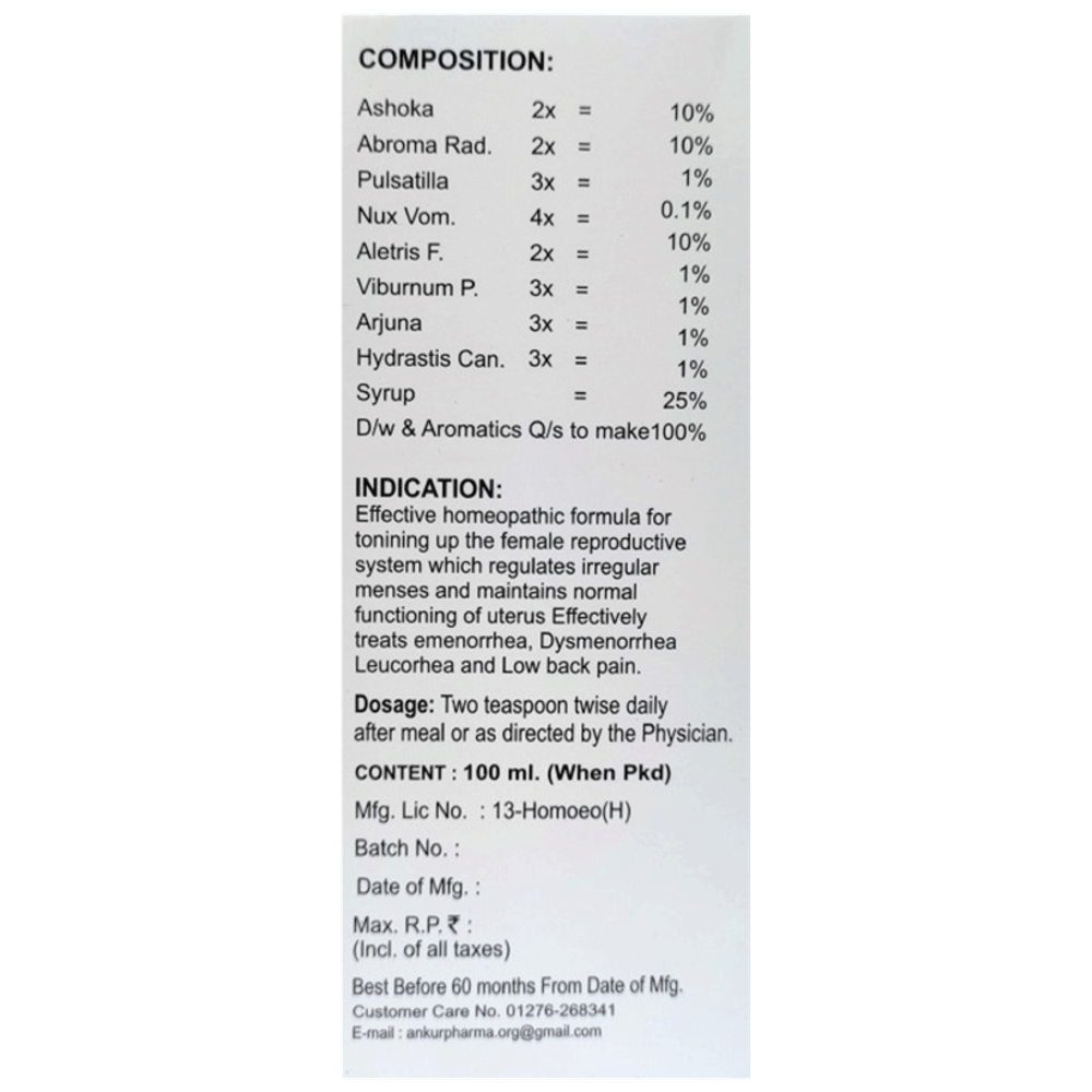 Ankur Fema Fort Syrup bottle of 100 ml Syrup Ankur Fema Fort Syrup bottle of 100 ml Syrup