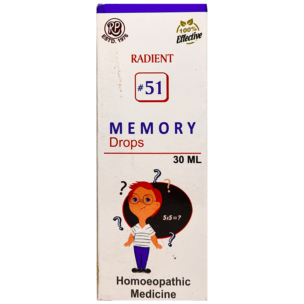 Radient #51 Memory Drops bottle of 30 ml Oral Drops