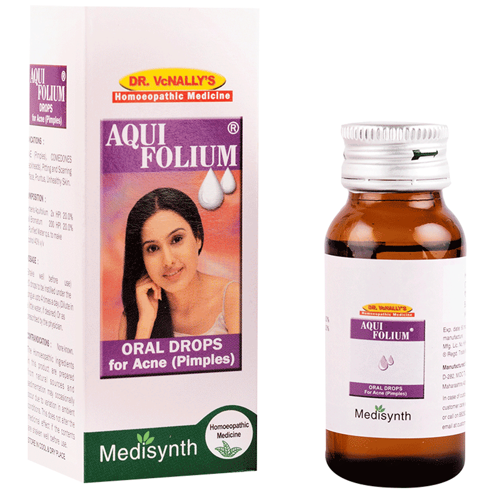 Medisynth Aqui Folium Drop bottle of 30 ml Drop