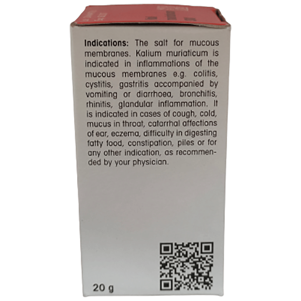 Dr Reckeweg &Co.gmbH Kali Muricaticum Biochemic Tablet 30X bottle of 20 gm Biochemic Tablet