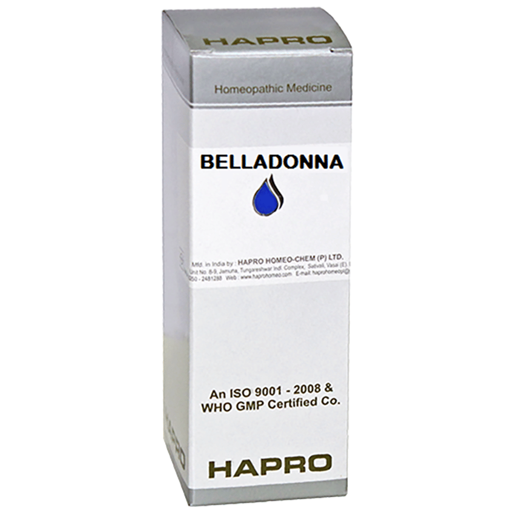 Hapro Belladonna Dilution 50M bottle of 100 ml Dilution