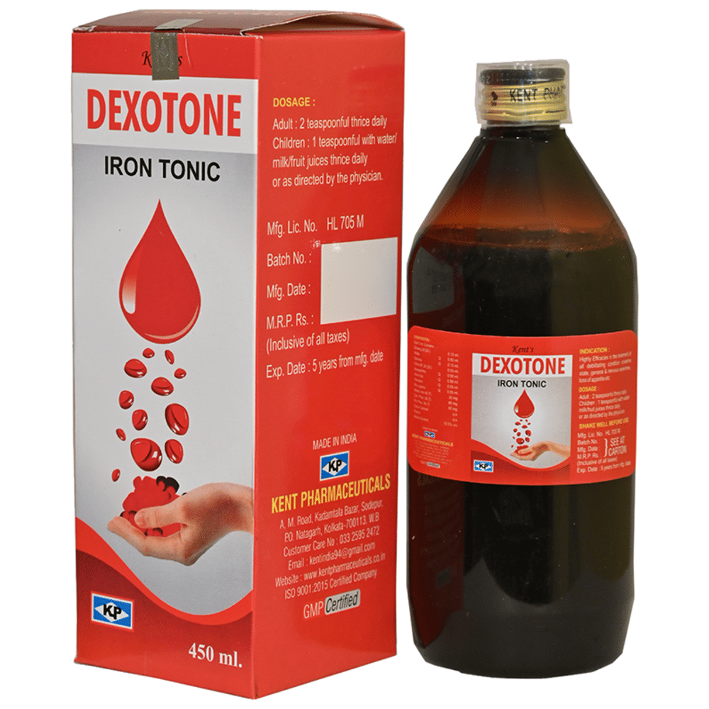 Kent's Dexotone Iron Tonic bottle of 450 ml Tonic