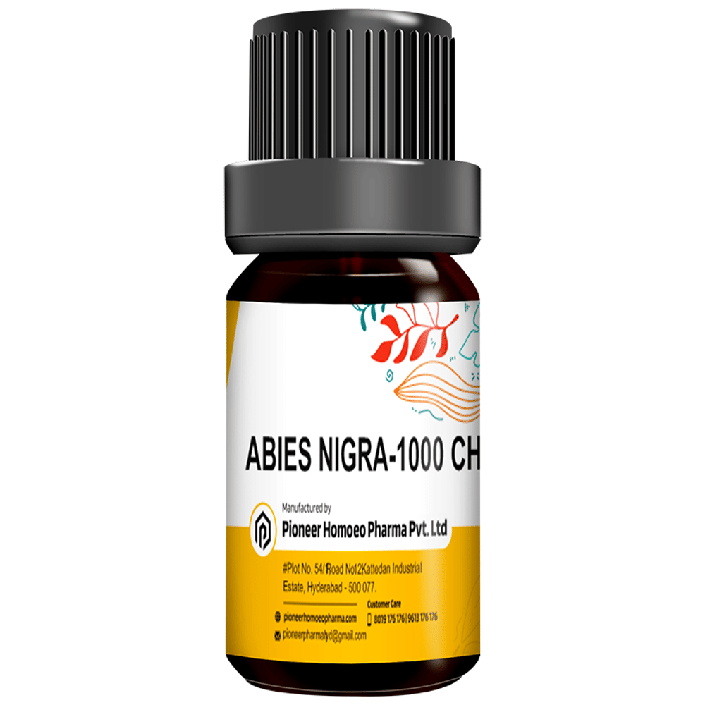 Pioneer Pharma Abies Nigra Globules Pellets Multidose Pills 1000 CH bottle of 150 tablets Pioneer Pharma Abies Nigra Globules Pellets Multidose Pills 1000 CH bottle of 150 tablets