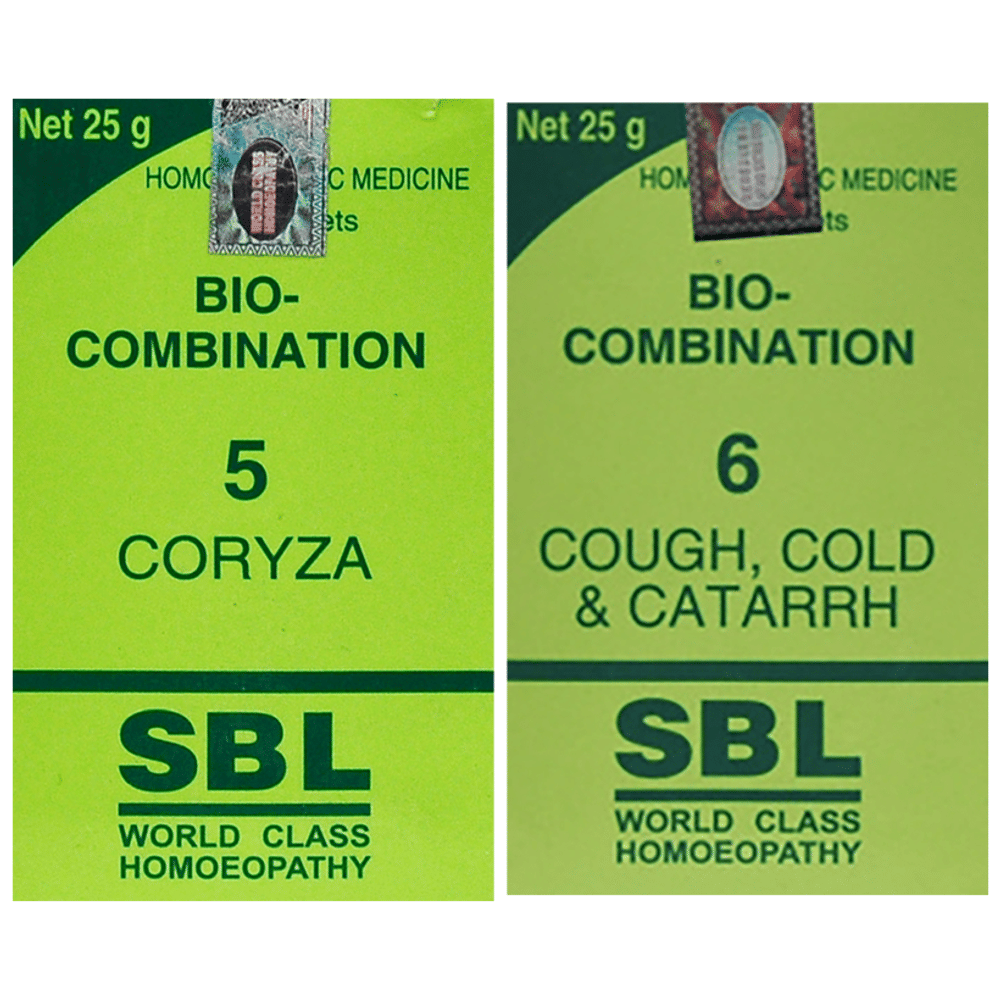 Combo Pack of SBL Bio-Combination 6 Tablet & SBL Bio-Combination 5 Tablet (25gm Each) combo pack of 2 bottles