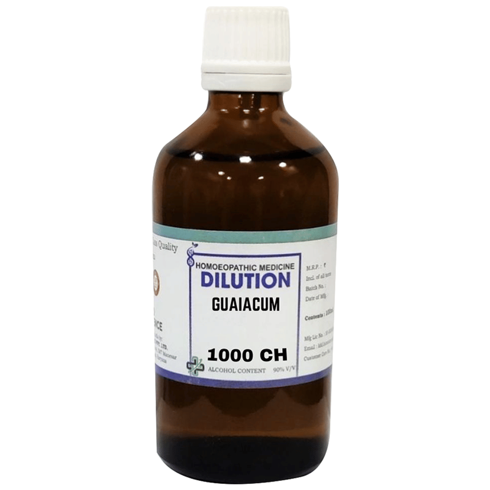 LDD Bioscience Guaiacum Dilution 1000 CH bottle of 100 ml Dilution
