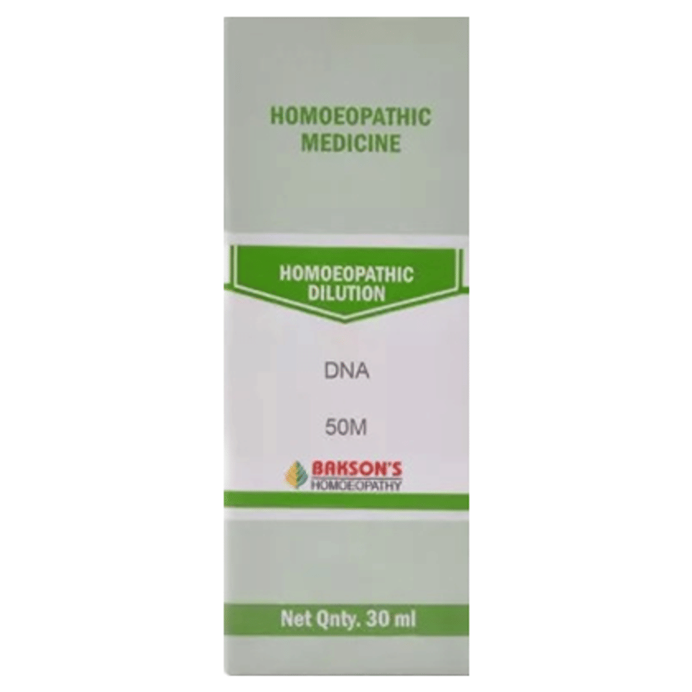 Bakson's Homeopathy DNA Dilution 50M bottle of 30 ml Dilution