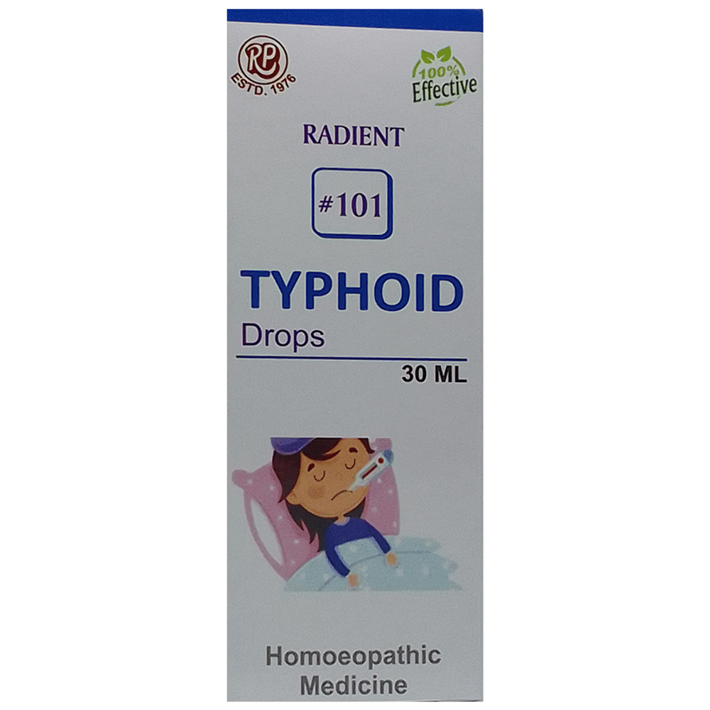 Radient #101 Typhoid Drop bottle of 30 ml Oral Drops