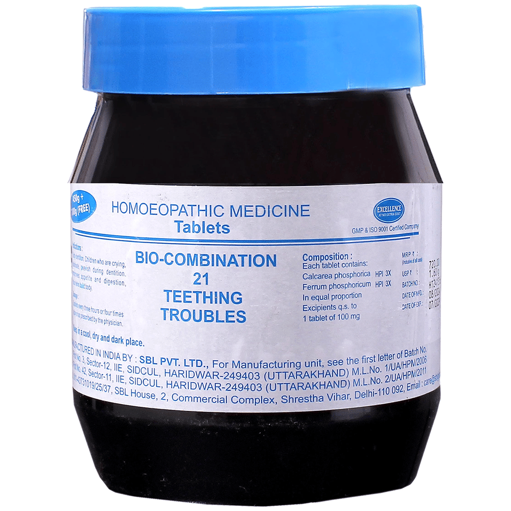 SBL Bio-Combination 21 Tablet bottle of 550 gm Biocombination Tablet