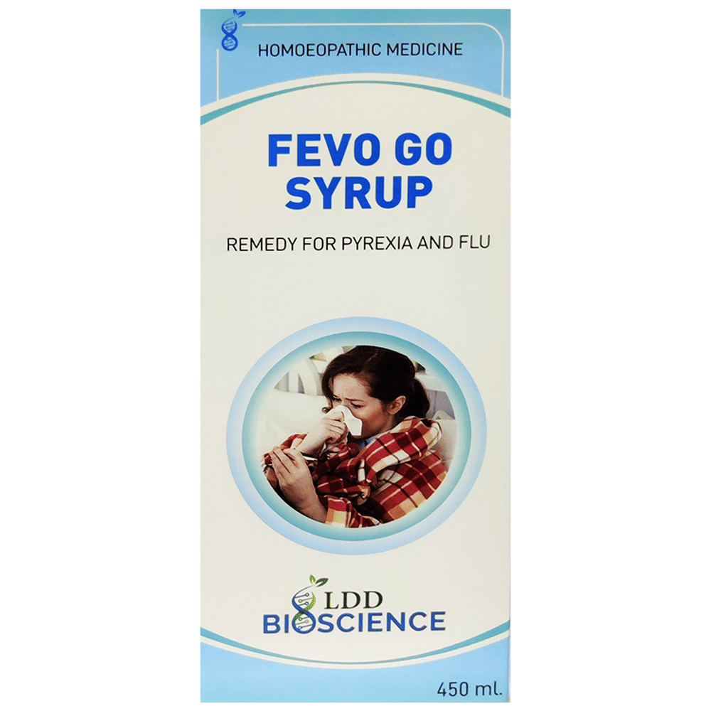 LDD Bioscience Fevo Go Syrup bottle of 450 ml Syrup