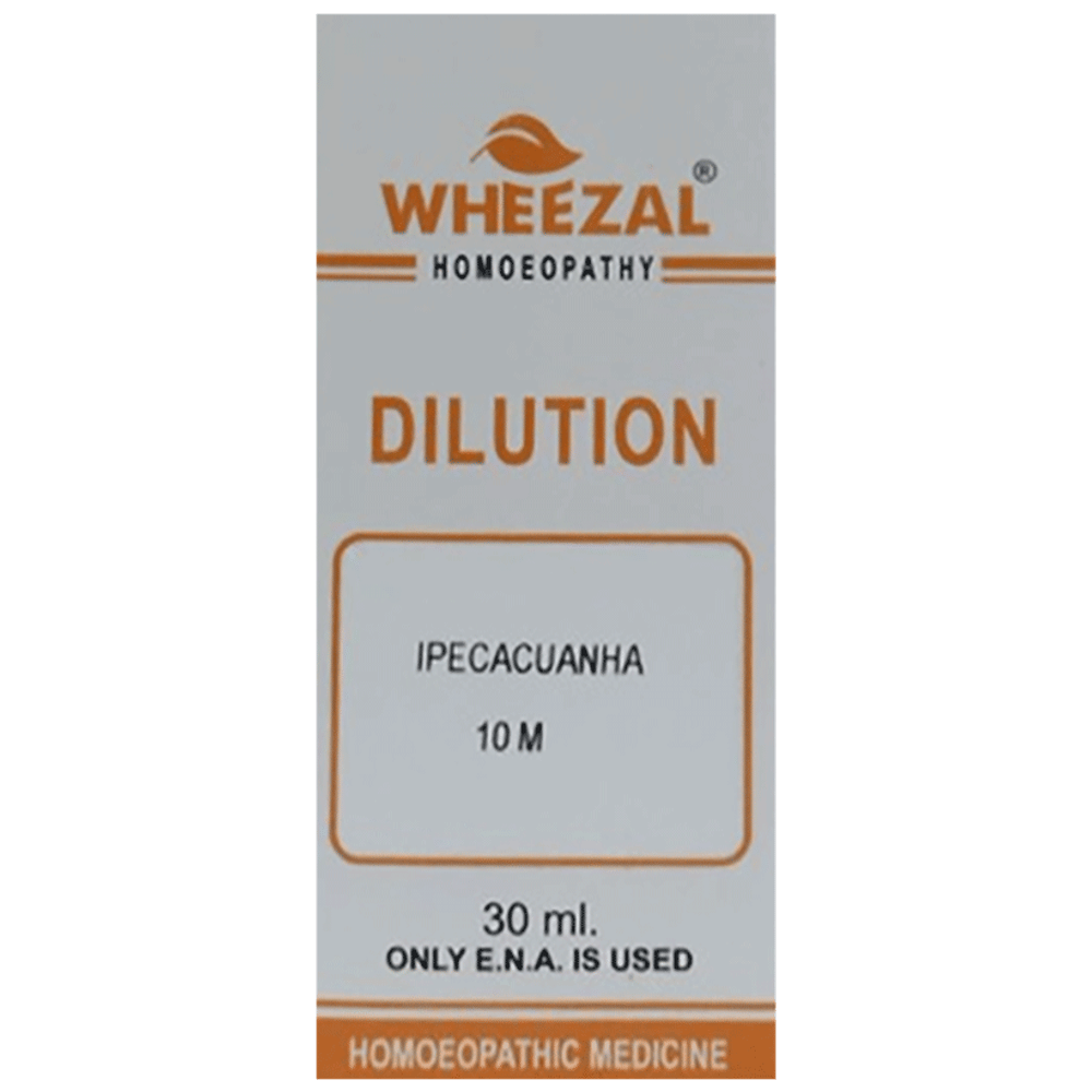Wheezal Ipecacuanha Dilution 10M bottle of 30 ml Dilution