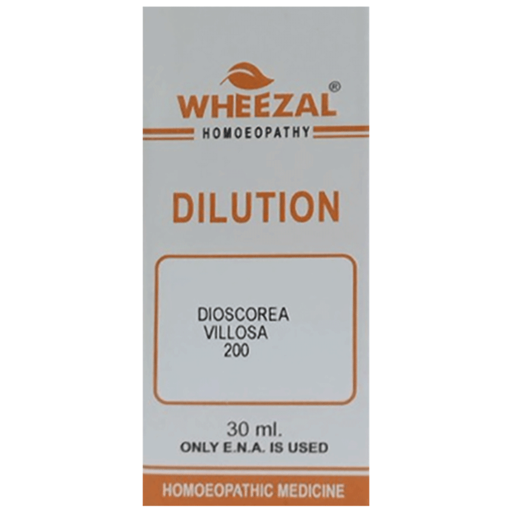 Wheezal Discorea Villosa Dilution 200 bottle of 30 ml Dilution