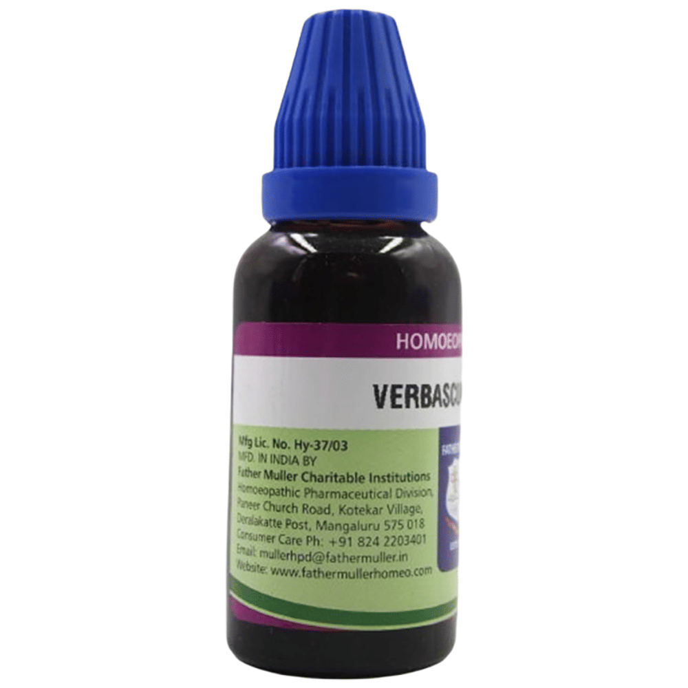 Father Muller Verbascum Thapsus Drop Q bottle of 30 ml Oral Drops Father Muller Verbascum Thapsus Drop Q bottle of 30 ml Oral Drops