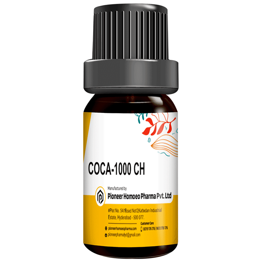 Pioneer Pharma Coca Globules Pellets Multidose Pills Pellets 1000 CH bottle of 150 pellets