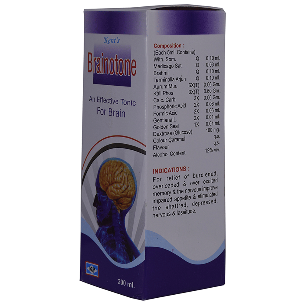 Kent's Brainotone Tonic bottle of 200 ml Tonic