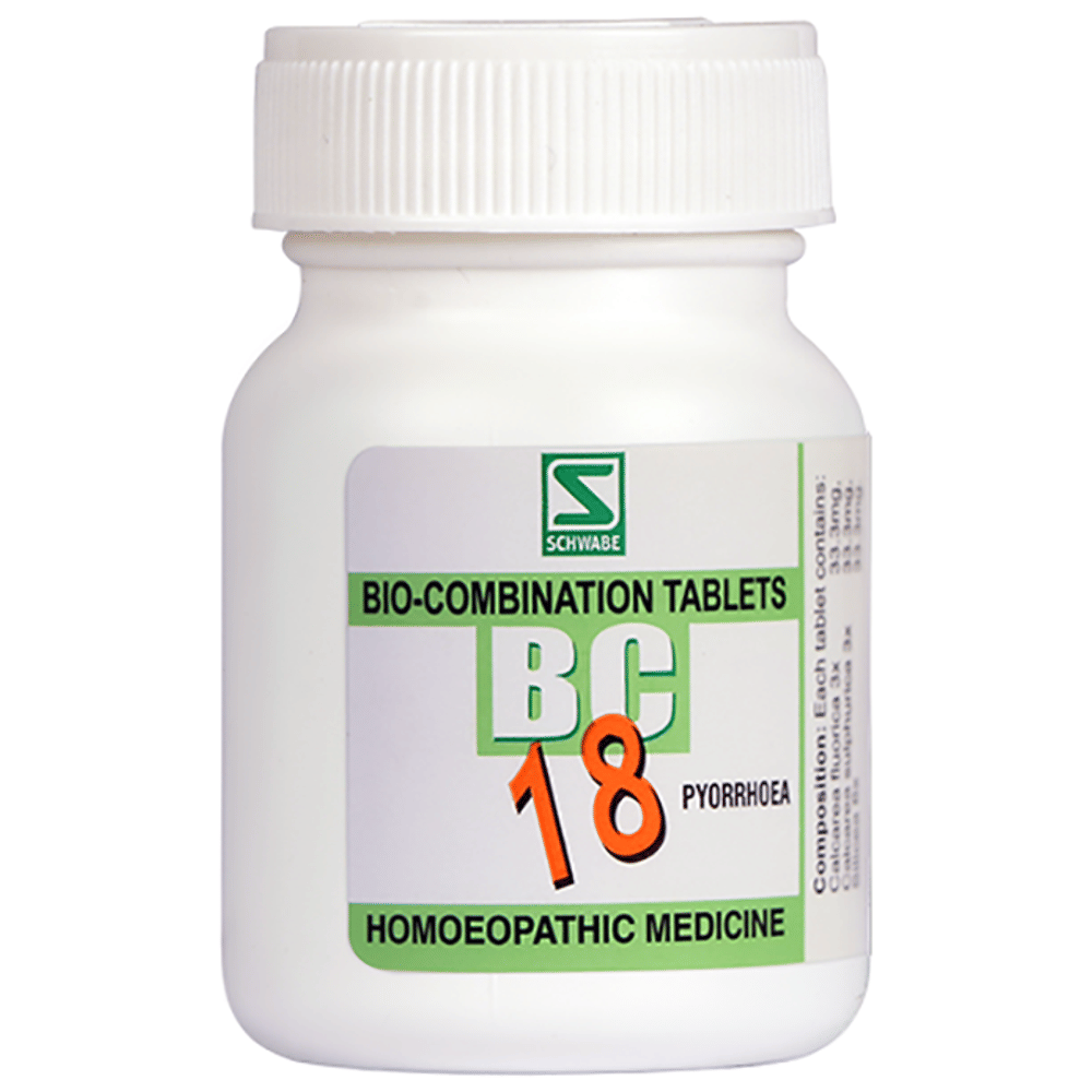 Dr Willmar Schwabe India Bio-Combination 18 (BC 18) Tablet bottle of 20 gm Biocombination Tablet