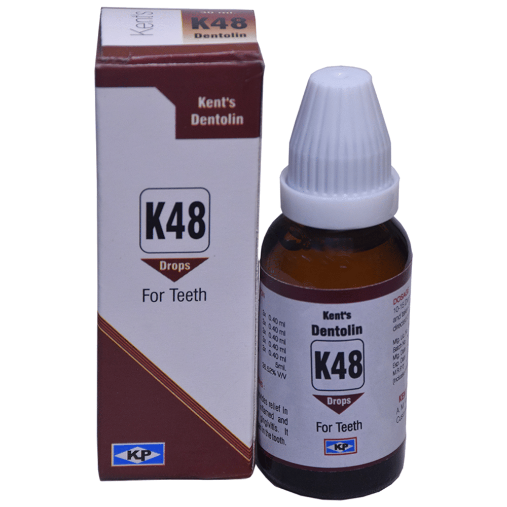 Kent's K48 Teeth Oral Drops bottle of 30 ml Oral Drops