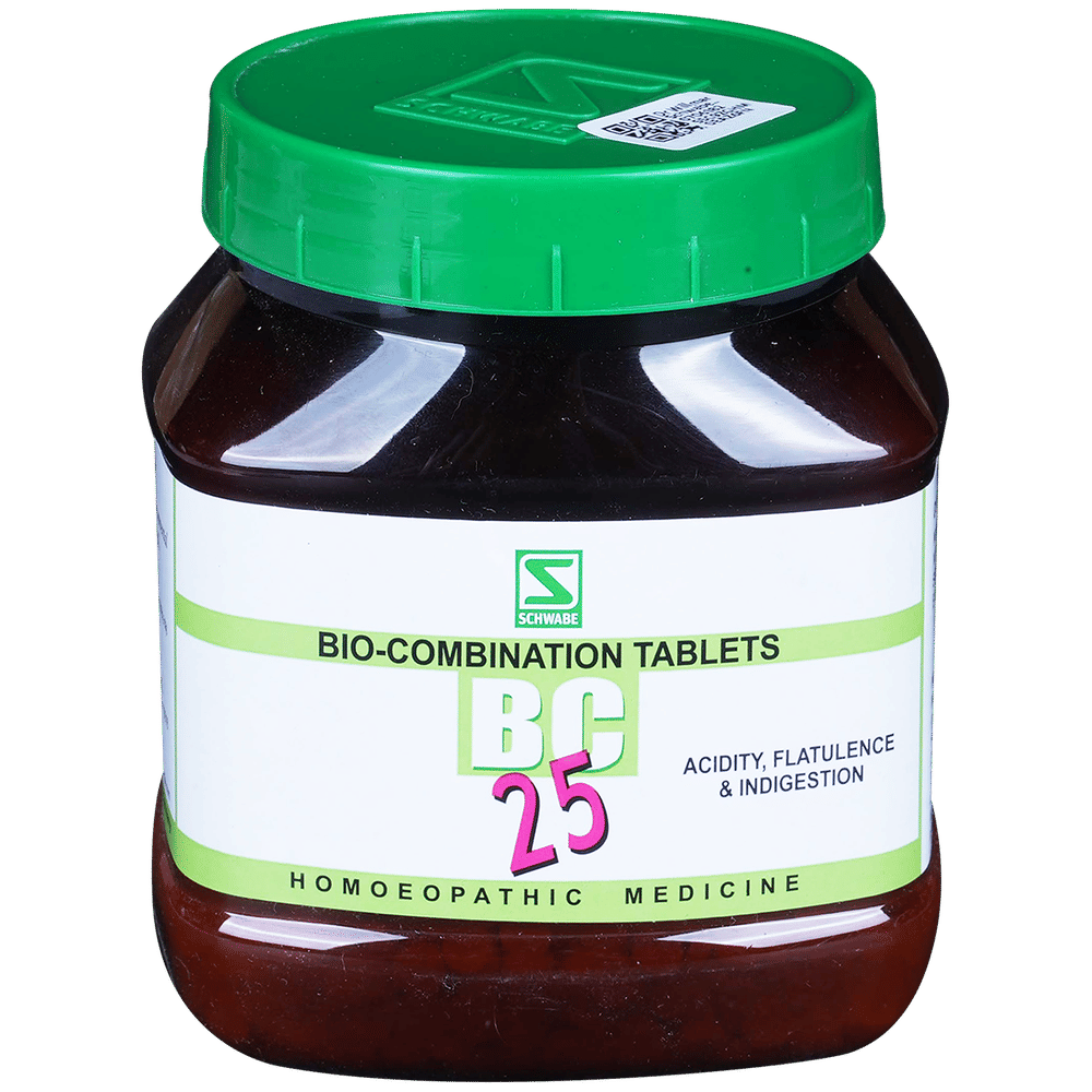 Dr Willmar Schwabe India Bio-Combination 25 (BC 25) Tablet bottle of 550 gm Biocombination Tablet
