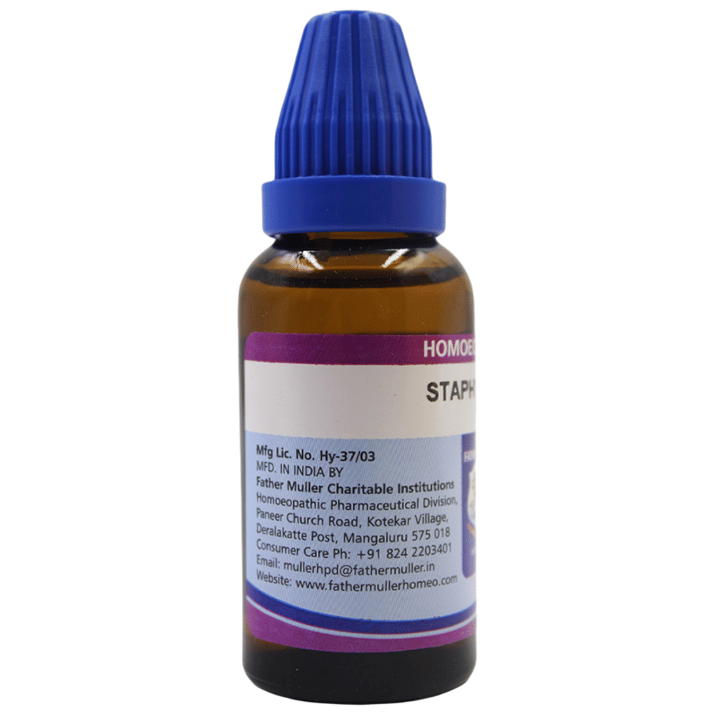 Father Muller Staphysagria Drop 200 bottle of 30 ml Oral Drops Father Muller Staphysagria Drop 200 bottle of 30 ml Oral Drops