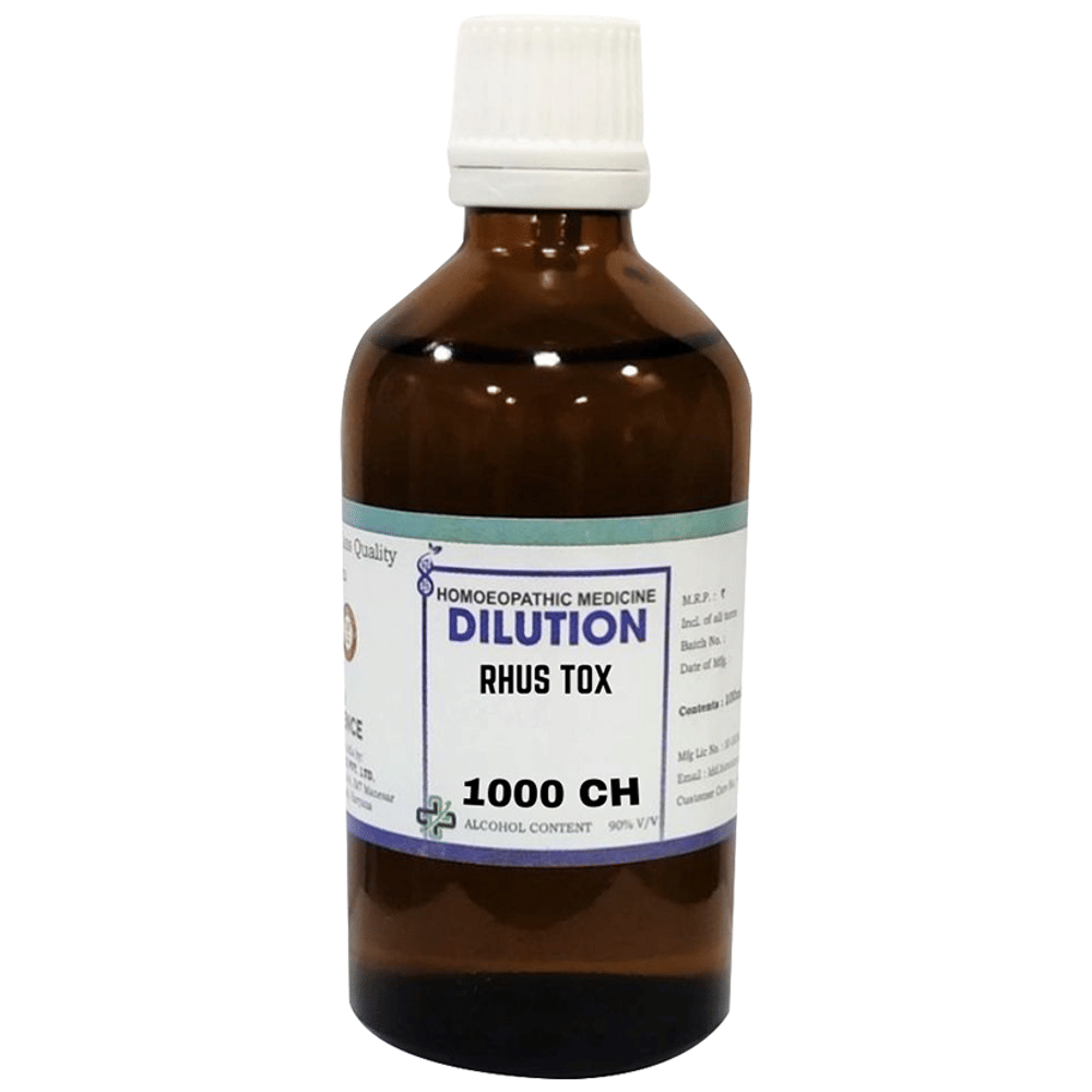LDD Bioscience Rhus Tox Dilution 1000 CH bottle of 100 ml Dilution