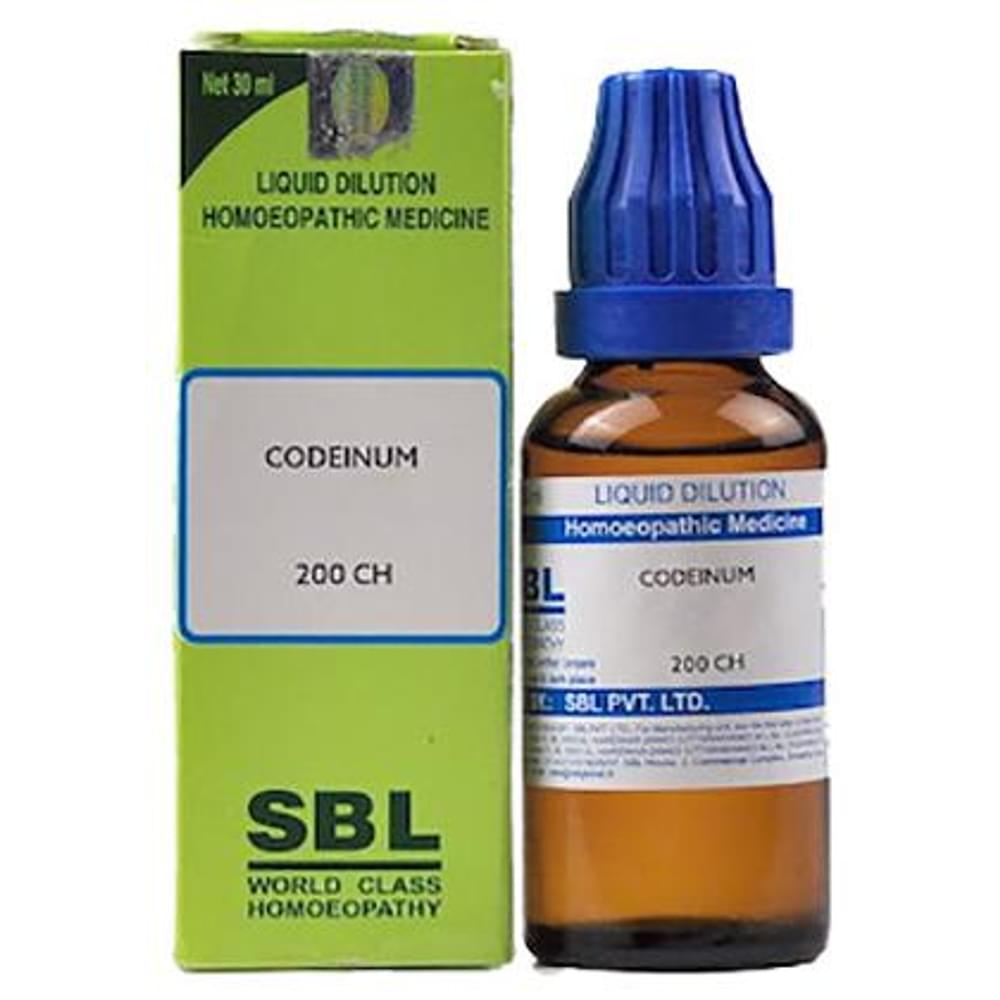 SBL Codeinum Dilution 200 CH bottle of 30 ml Dilution