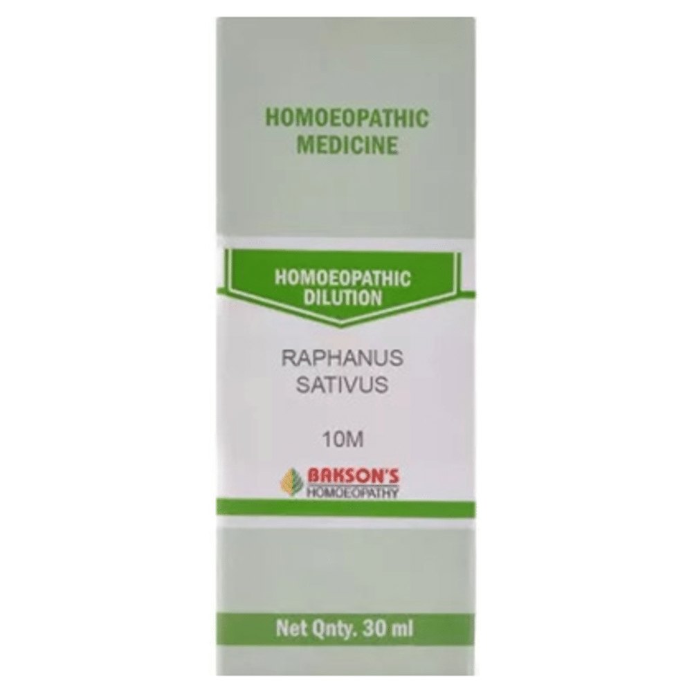 Bakson's Homeopathy Raphanus Sativus Dilution 10M bottle of 30 ml Dilution