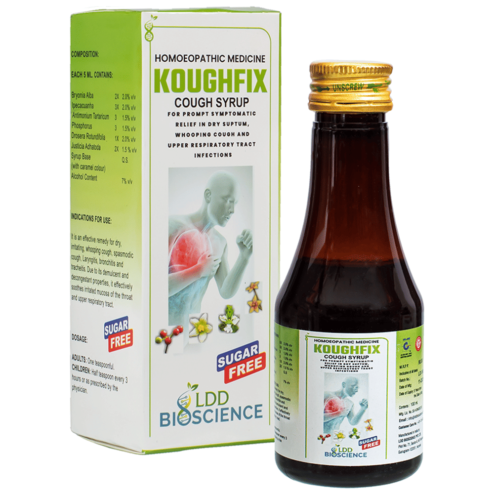 LDD Bioscience Koughfix Cough Syrup bottle of 100 ml Syrup