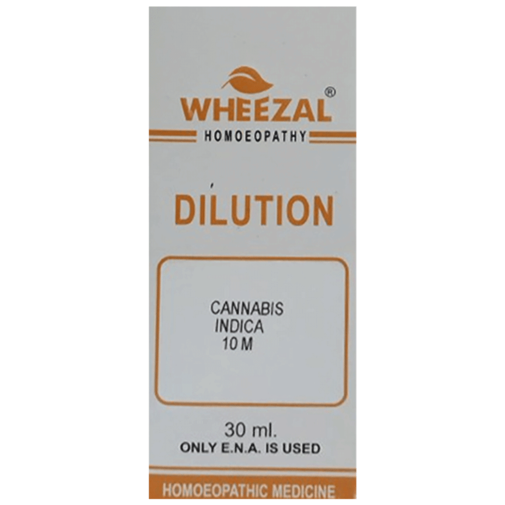 Wheezal Cannabis Indica Dilution 10M bottle of 30 ml Dilution