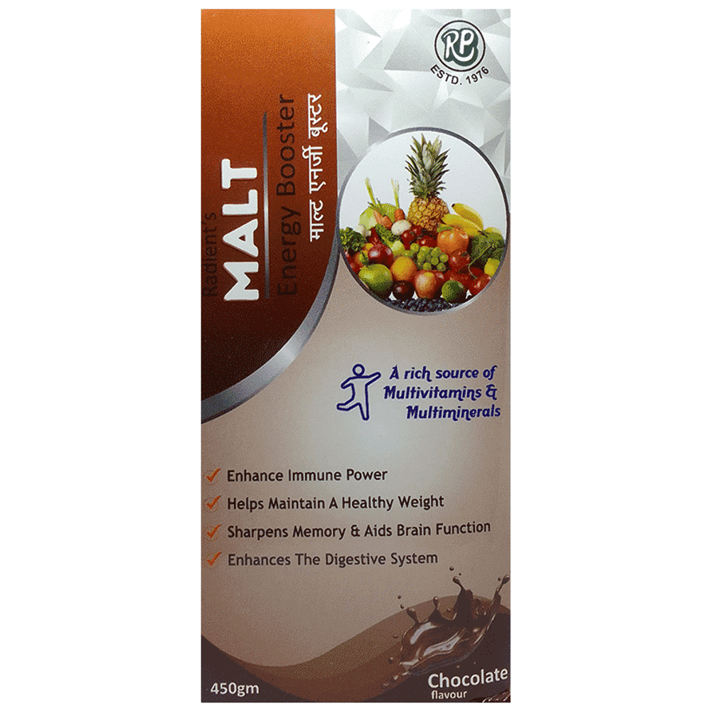 Radient Malt Energy Booster Chocolate bottle of 450 gm Paste