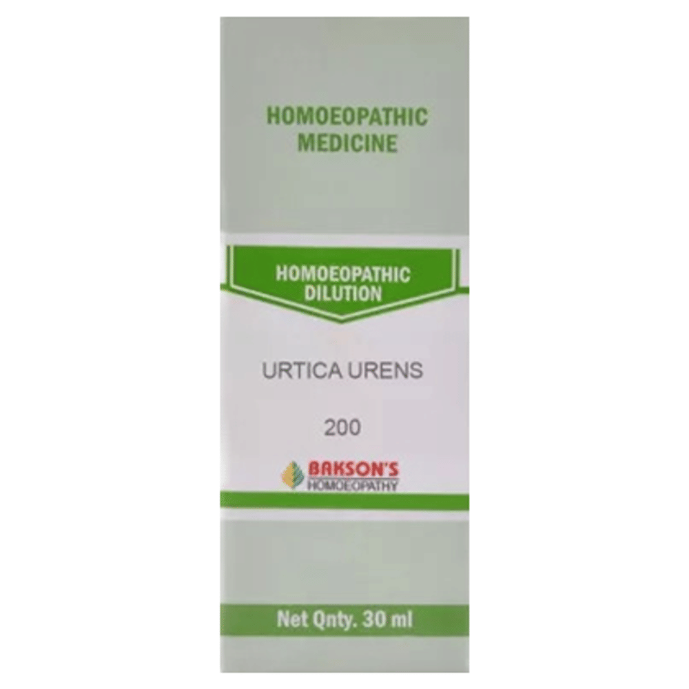 Bakson's Homeopathy Urtica Urens Dilution 200 bottle of 30 ml Dilution