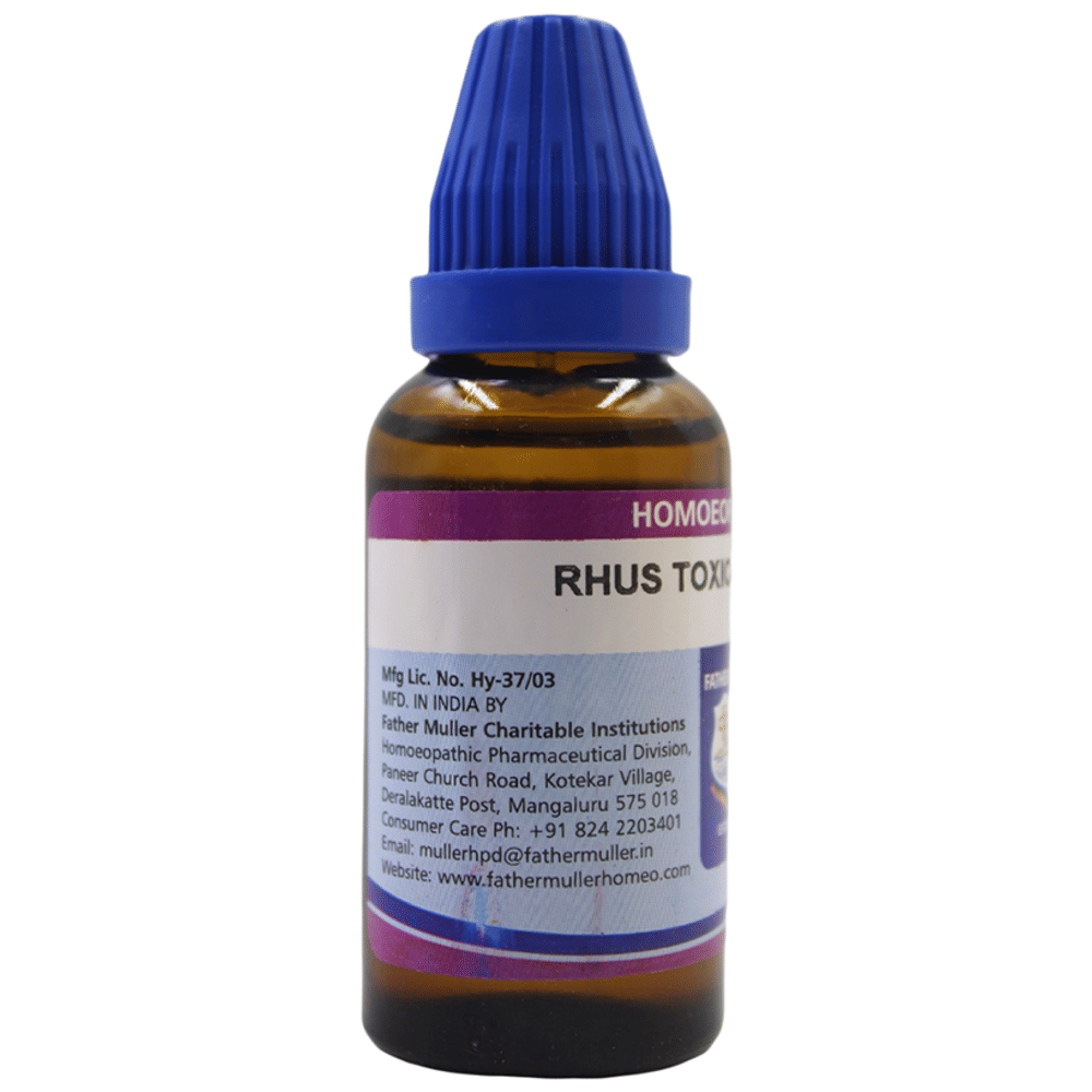 Father Muller Rhus Toxicodendron Drop 200 bottle of 30 ml Oral Drops